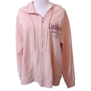 NEW AGENDA BY PERRIN California Hoodie Large Great Condition! Pink‎ Sweatshirt